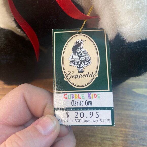 Geppeddo Cuddle Kids Clarice Cow Baby Doll Porcelain Face Plush with Box - Picture 8 of 9